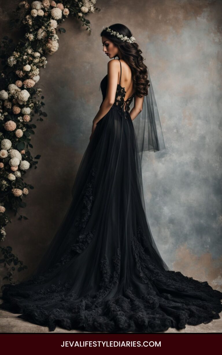 Black Wedding Dress | Alluring Dark Bridal Gown for a Non-Conventional Wedding main image 1